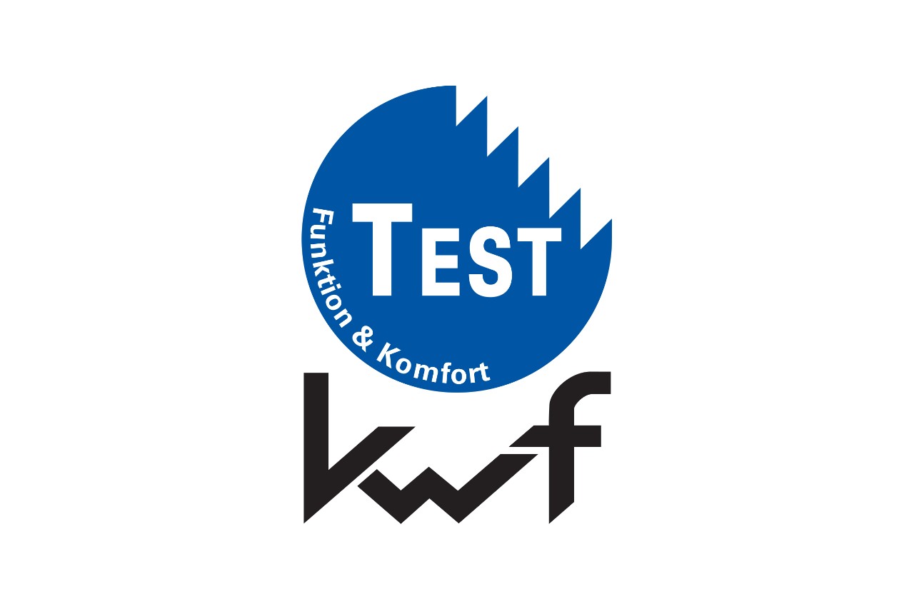 Στρογγυλό μπλε λογότυπο για δοκιμή KWF